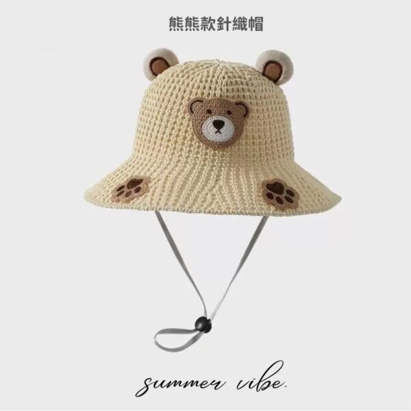 Summer Vibe熊熊款針織遮陽帽：圖片 2