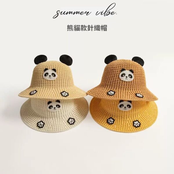 Summer Vibe熊貓款針織遮陽帽：圖片 5