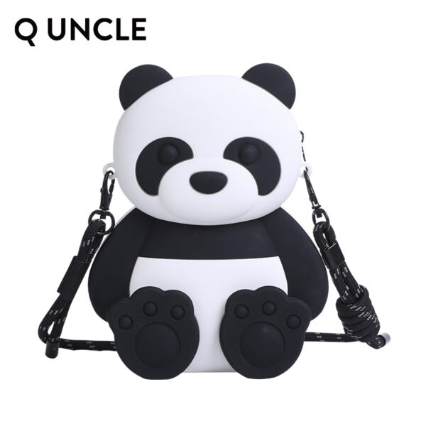 Ｑ UNCLE 立體坐姿熊貓矽膠防水收納包|單肩包｜斜背包：圖片 6