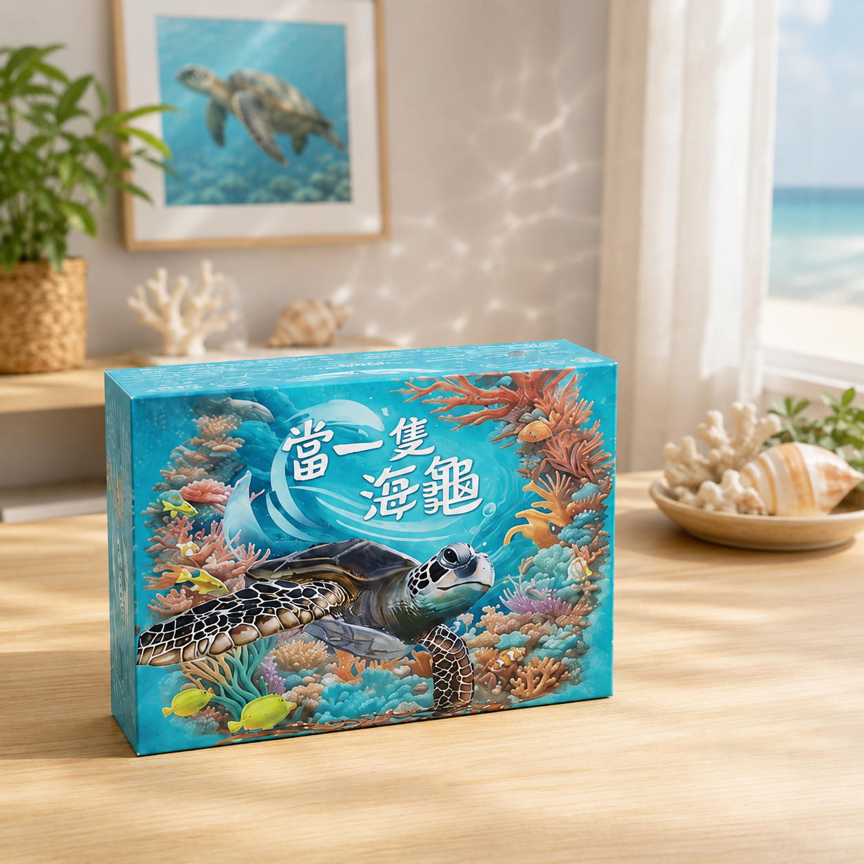 《當一隻海龜》桌遊盒裝